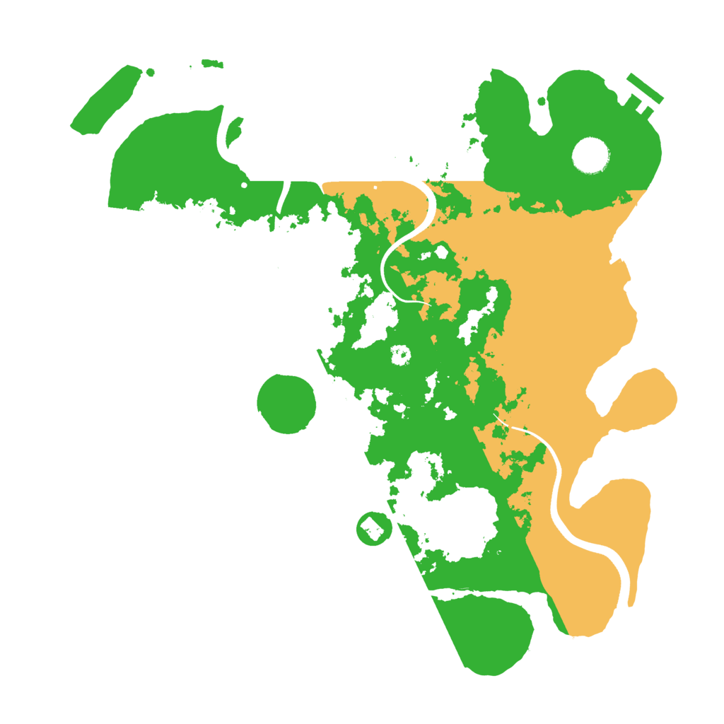 Biome Rust Map: Procedural Map, Size: 3500, Seed: 1370957291