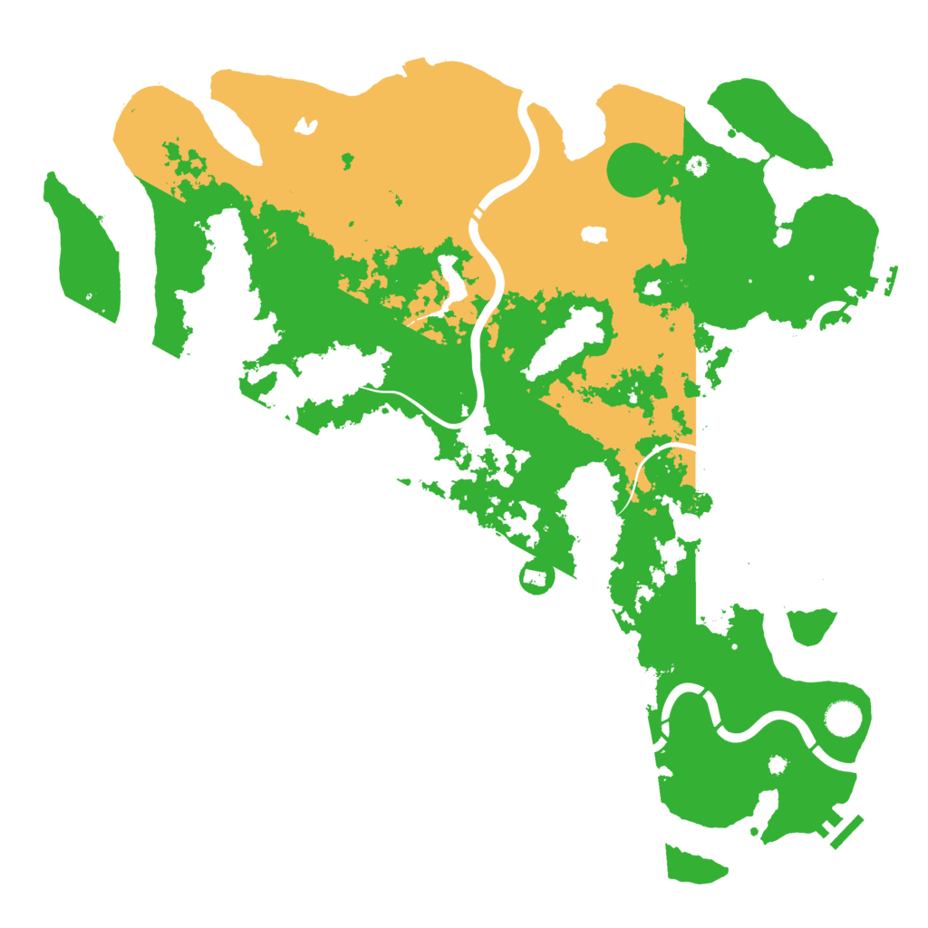 Biome Rust Map: Procedural Map, Size: 4500, Seed: 387573654