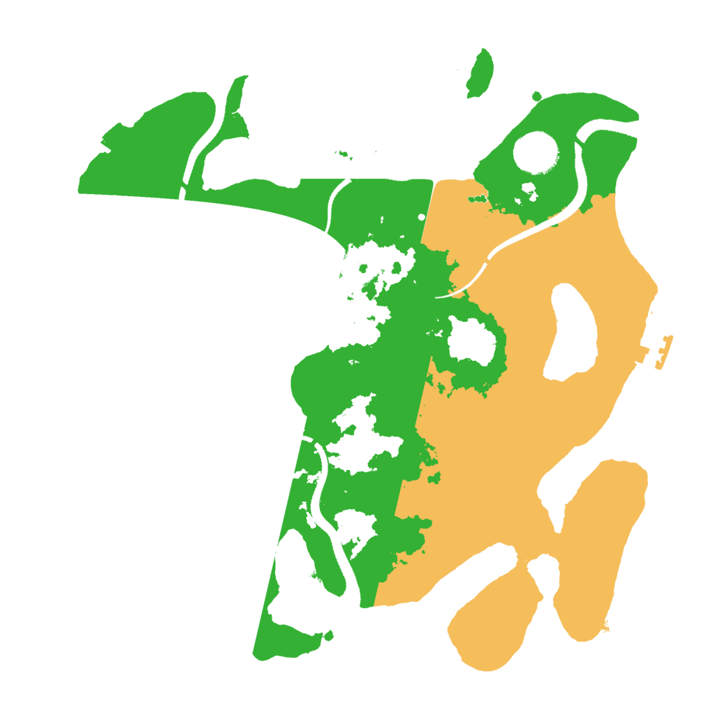 Biome Rust Map: Procedural Map, Size: 3000, Seed: 25969