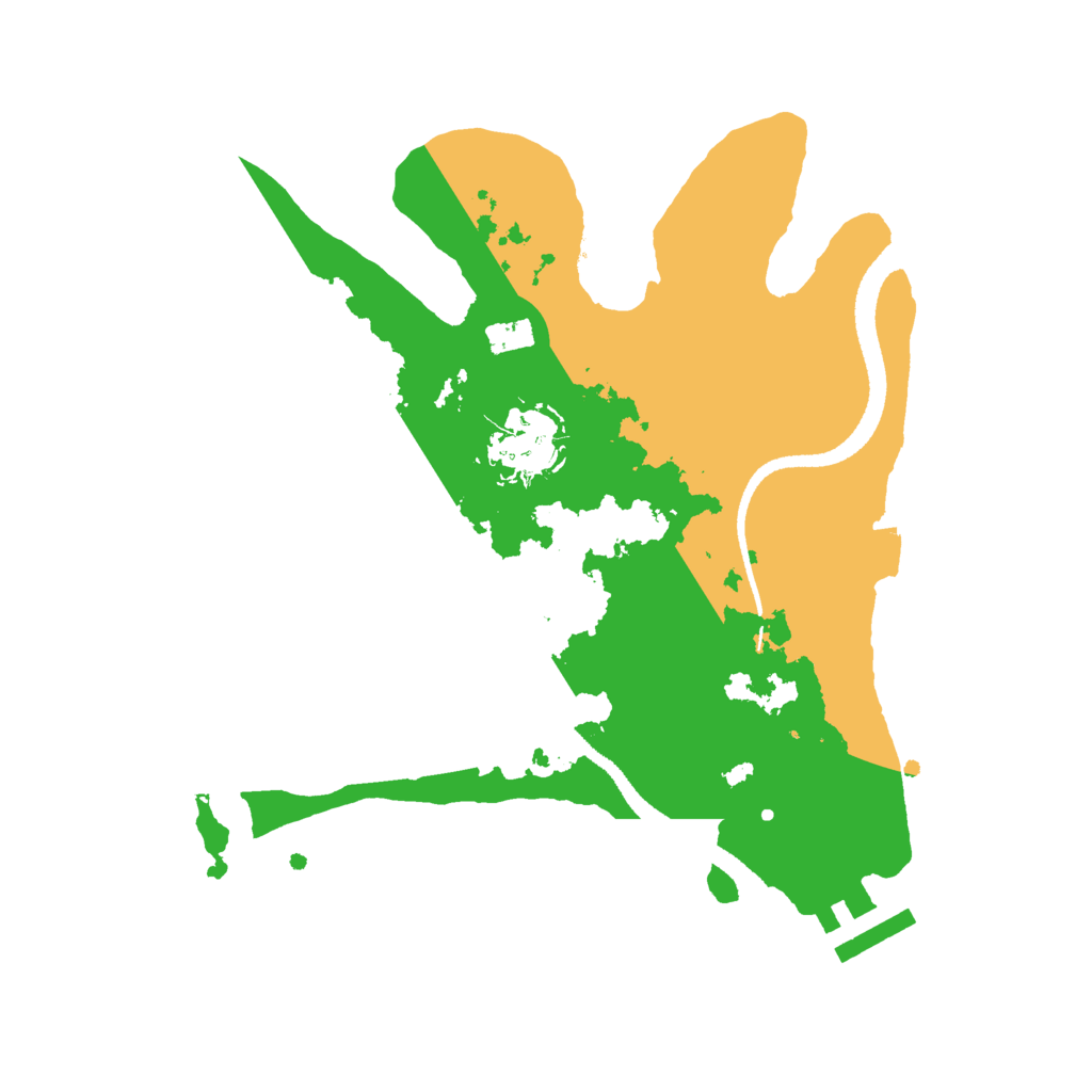 Biome Rust Map: Procedural Map, Size: 2600, Seed: 1638747718