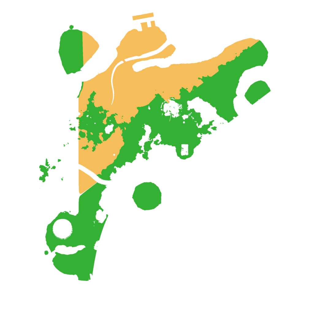 Biome Rust Map: Procedural Map, Size: 3000, Seed: 2987