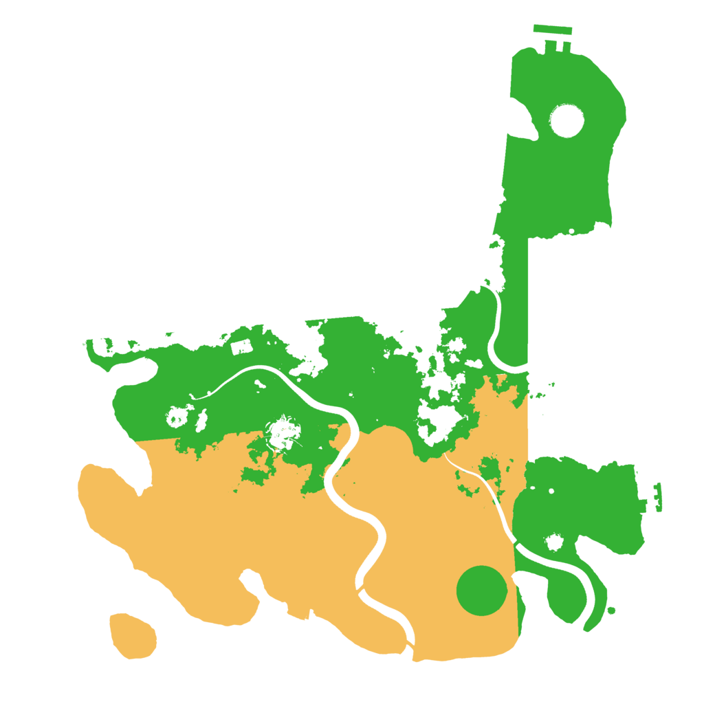 Biome Rust Map: Procedural Map, Size: 3700, Seed: 440567417
