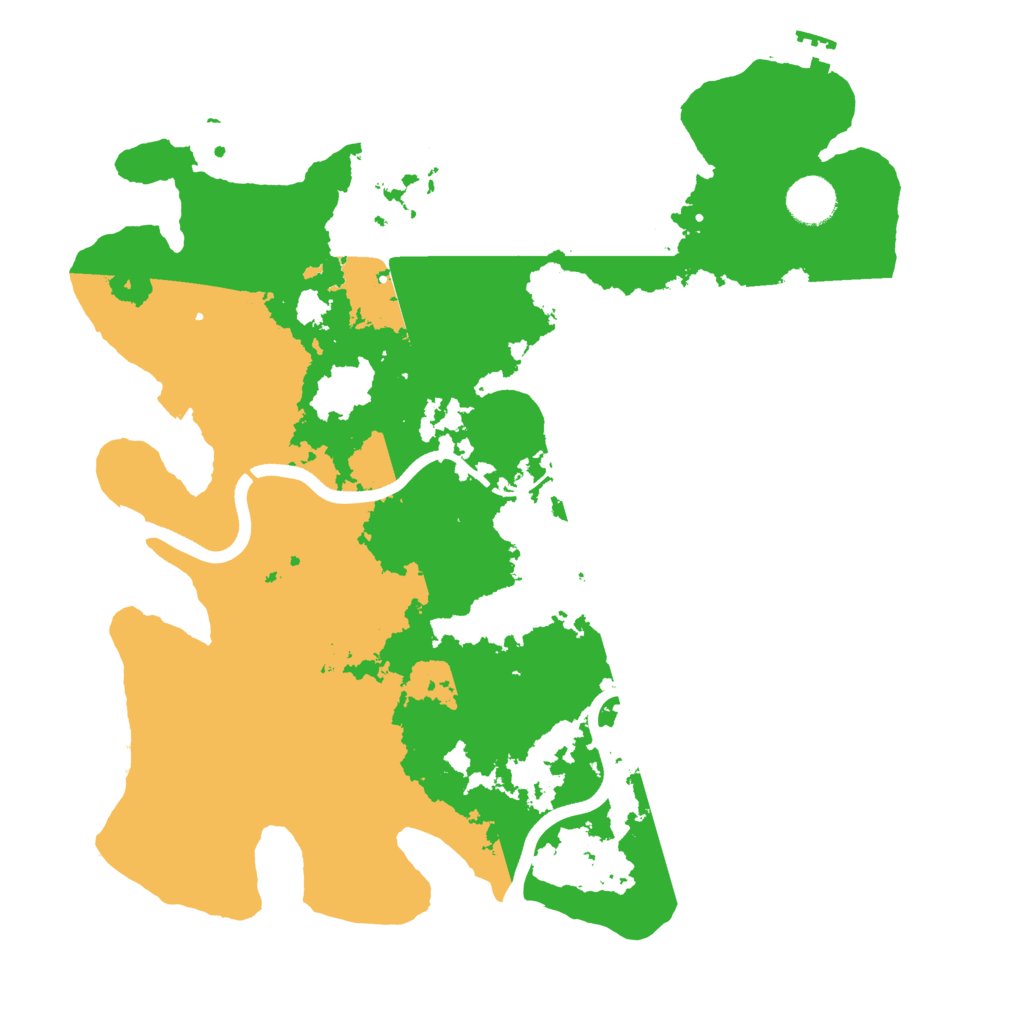 Biome Rust Map: Procedural Map, Size: 3700, Seed: 621729839