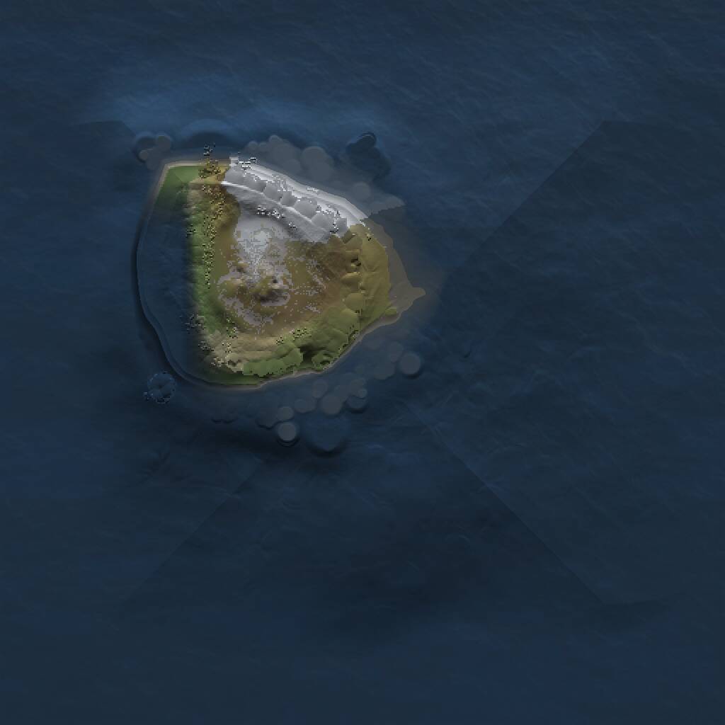 Rust Map: Procedural Map, Size: 1000, Seed: 84293, 1 Monuments