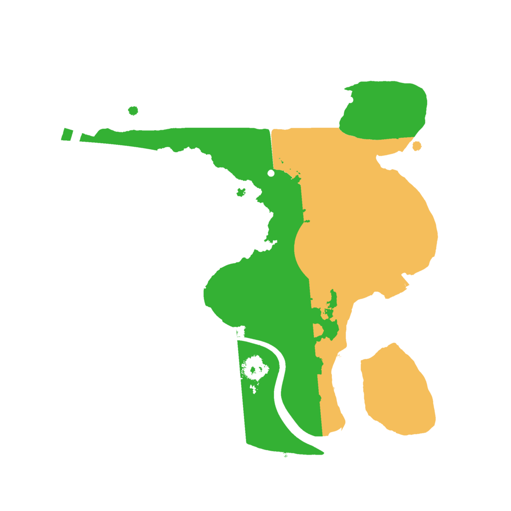 Biome Rust Map: Procedural Map, Size: 2200, Seed: 661540007