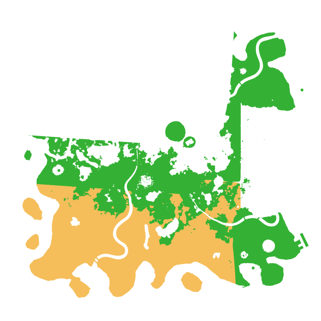Biome Rust Map: Procedural Map, Size: 4500, Seed: 1498