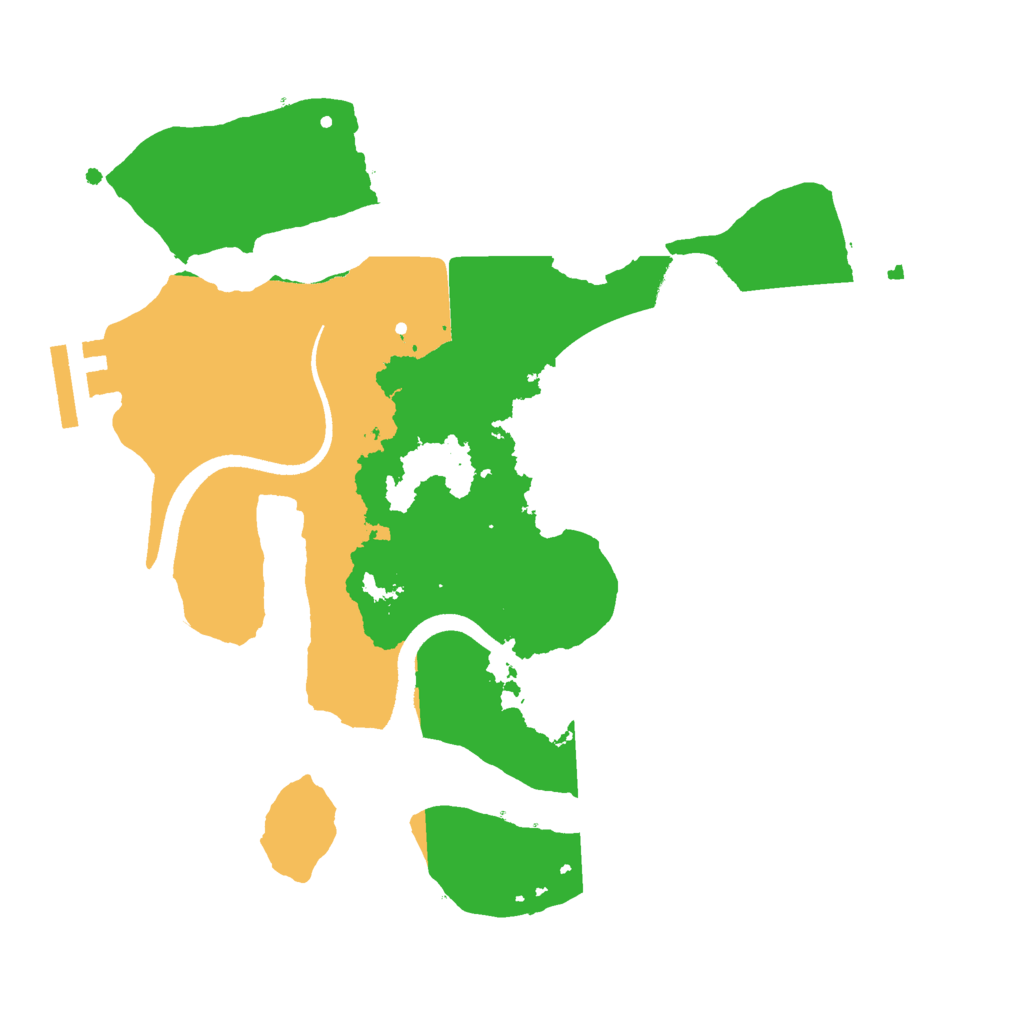 Biome Rust Map: Procedural Map, Size: 2500, Seed: 1096257217