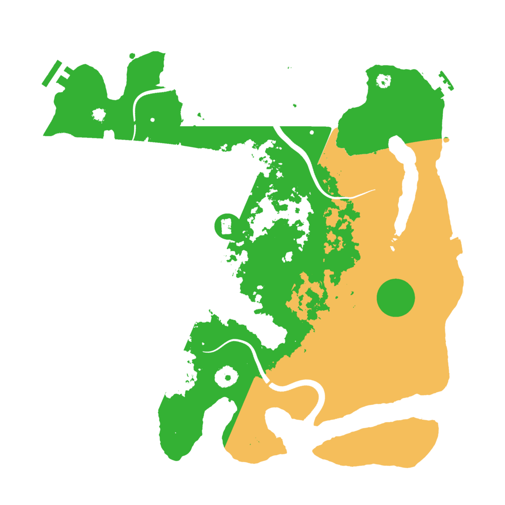 Biome Rust Map: Procedural Map, Size: 3500, Seed: 1297496193