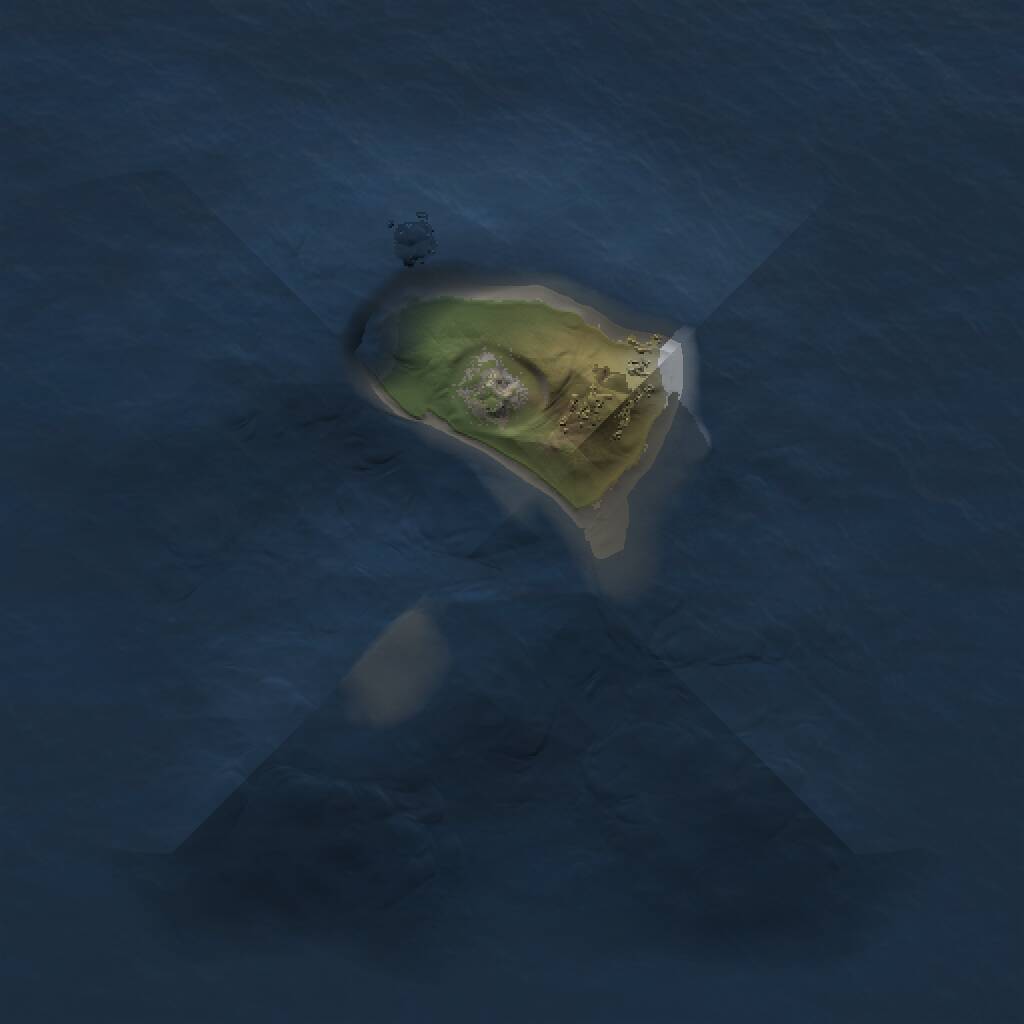 Rust Map: Procedural Map, Size: 1000, Seed: 84298, 1 Monuments