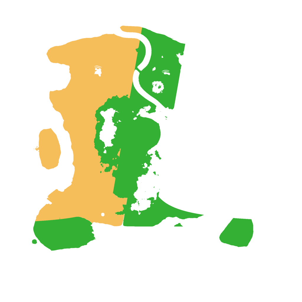 Biome Rust Map: Procedural Map, Size: 2500, Seed: 1102246729