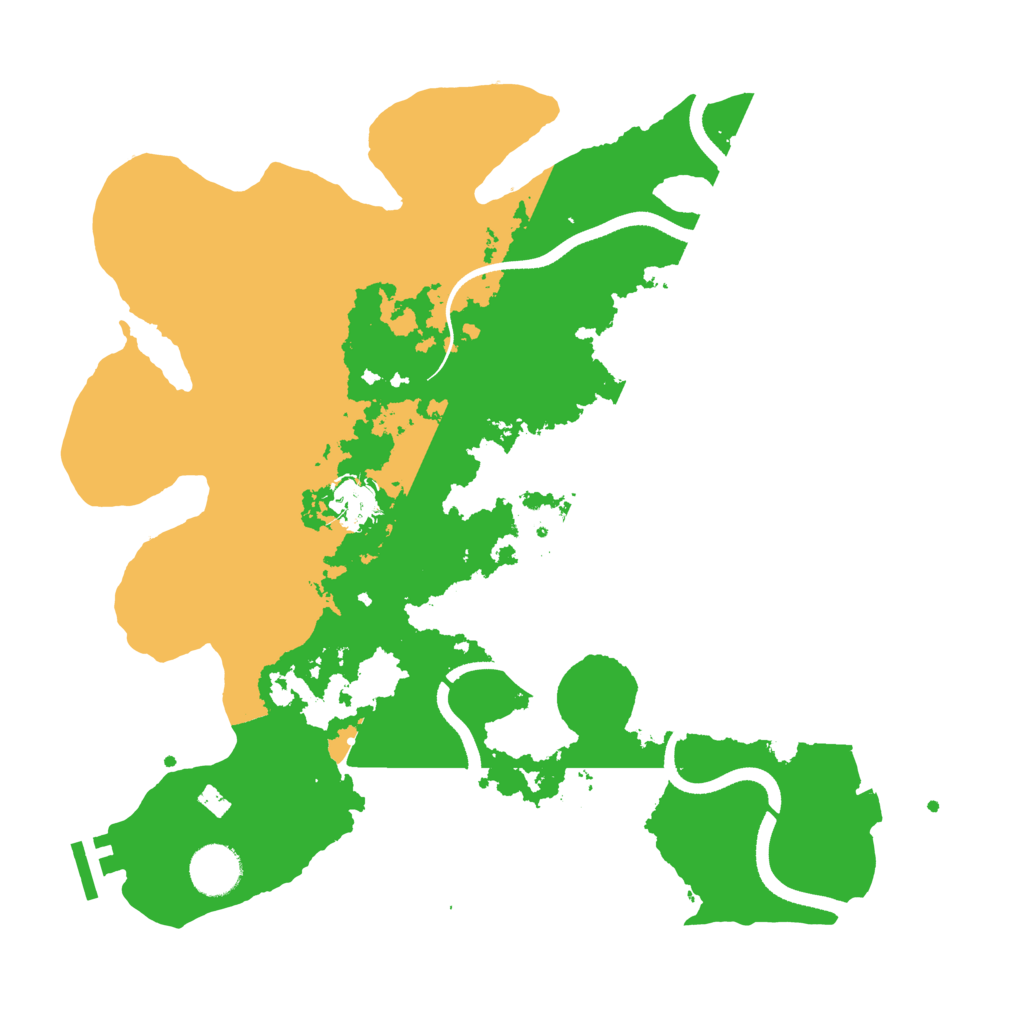 Biome Rust Map: Procedural Map, Size: 3500, Seed: 2129308312