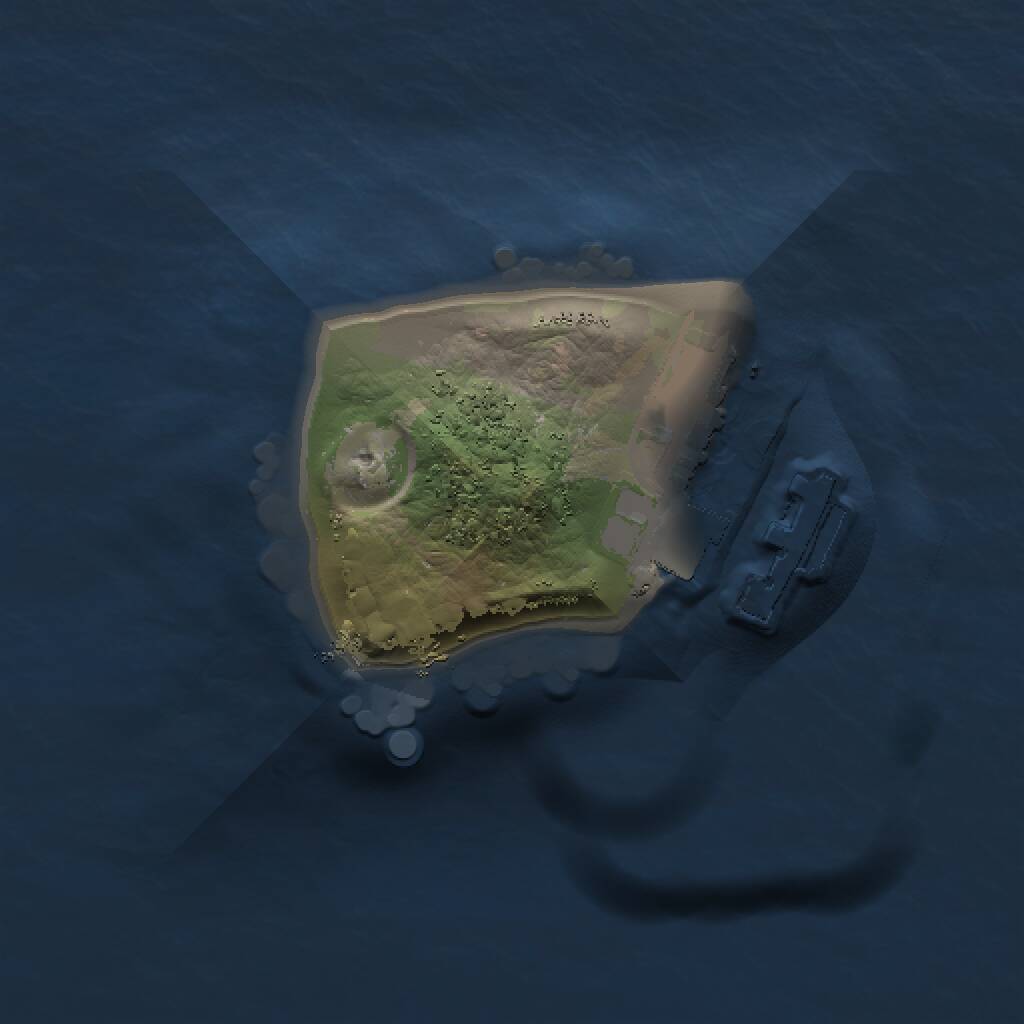 Rust Map: Procedural Map, Size: 1000, Seed: 103356, 2 Monuments