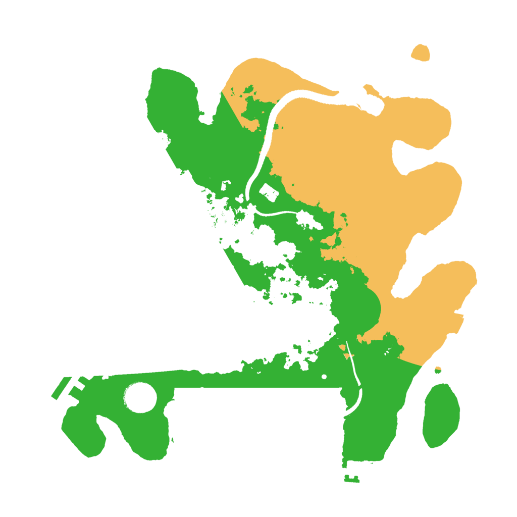 Biome Rust Map: Procedural Map, Size: 3000, Seed: 45866