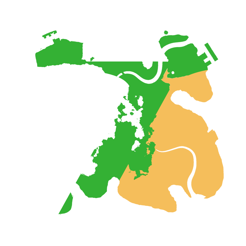 Biome Rust Map: Procedural Map, Size: 2500, Seed: 1379023578