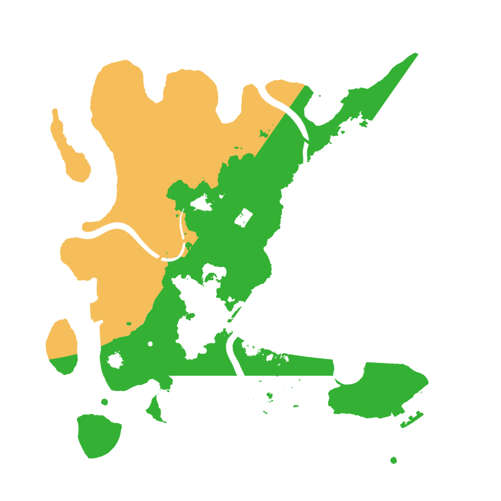 Biome Rust Map: Procedural Map, Size: 3000, Seed: 27345
