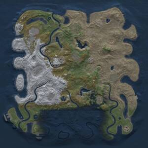 Thumbnail Rust Map: Procedural Map, Size: 4500, Seed: 578521560, 17 Monuments