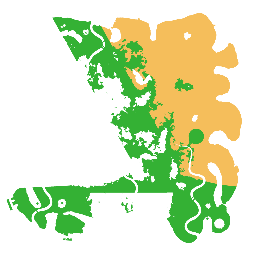 Biome Rust Map: Procedural Map, Size: 4500, Seed: 578521560