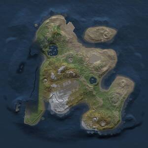 Thumbnail Rust Map: Procedural Map, Size: 2000, Seed: 1267422549, 6 Monuments