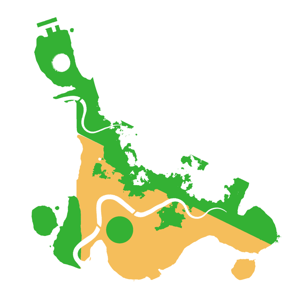 Biome Rust Map: Procedural Map, Size: 3000, Seed: 8521