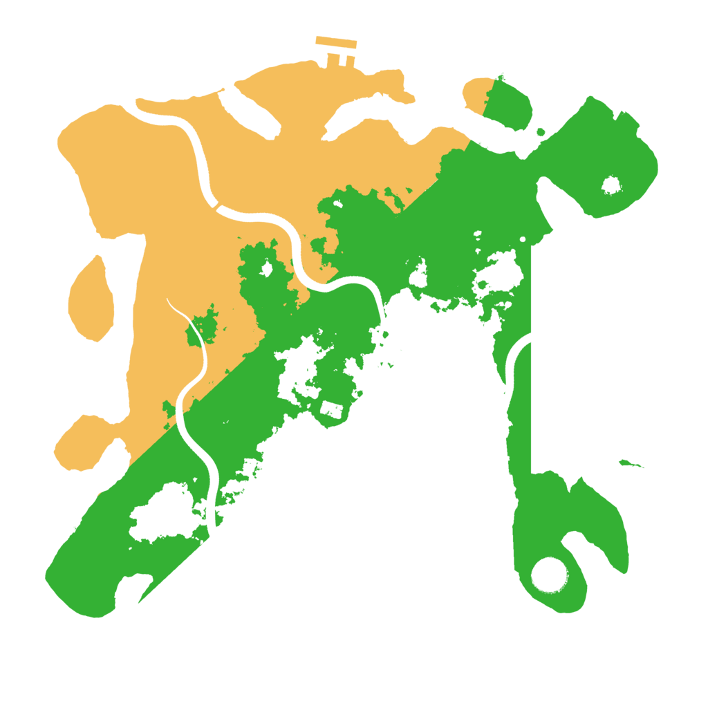 Biome Rust Map: Procedural Map, Size: 3500, Seed: 1290697540