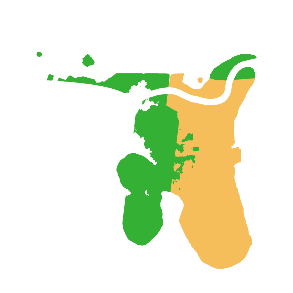 Biome Rust Map: Procedural Map, Size: 2200, Seed: 2063933414