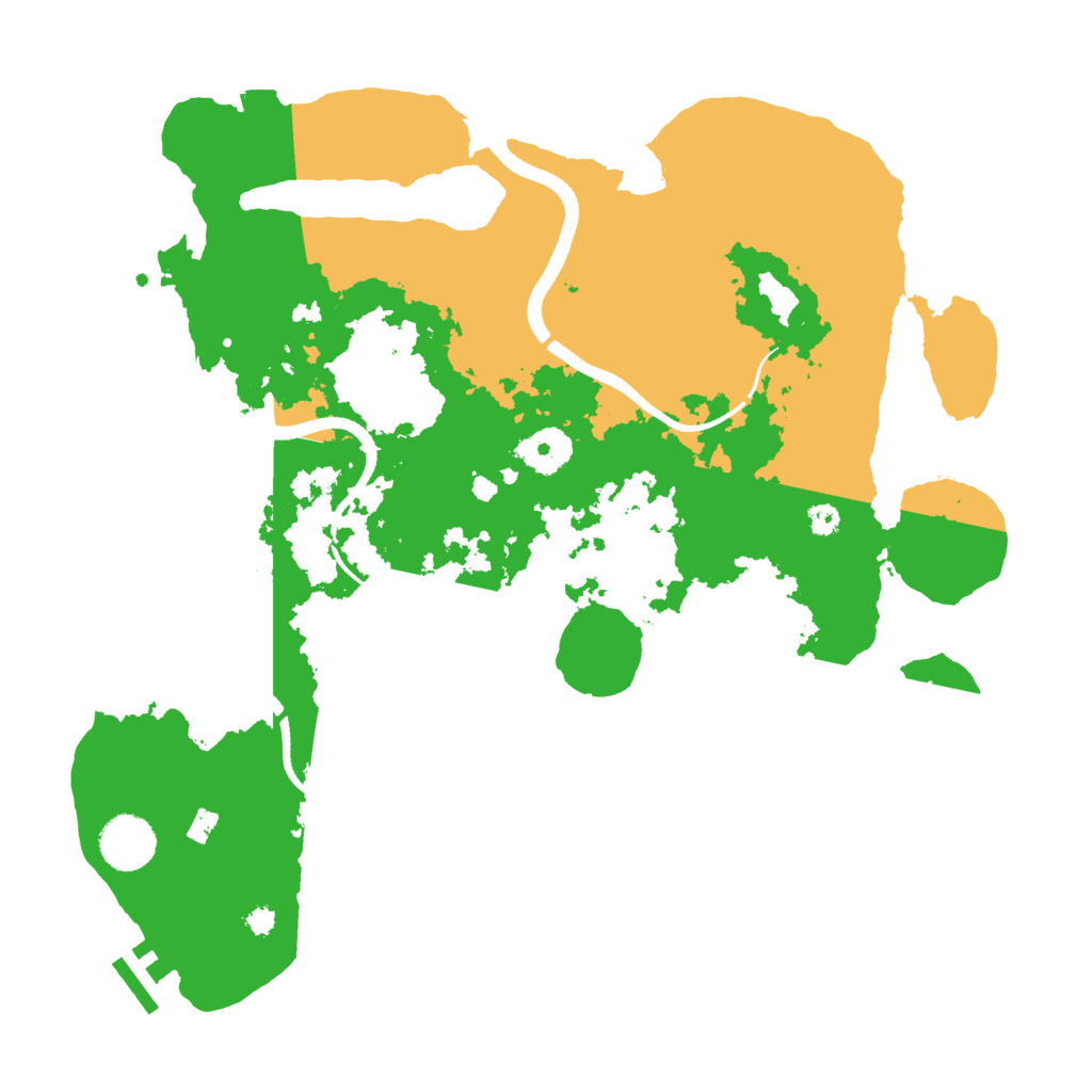 Biome Rust Map: Procedural Map, Size: 3500, Seed: 1664292262