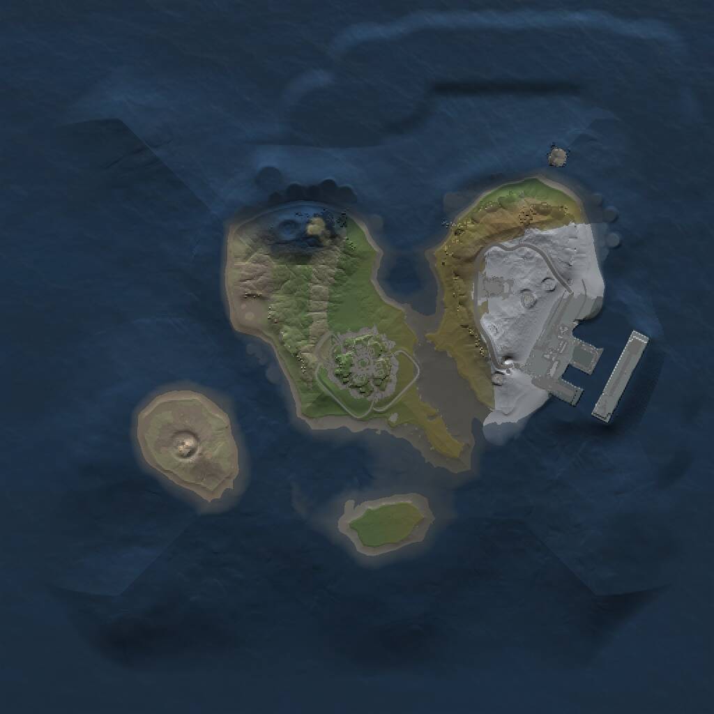 Rust Map: Procedural Map, Size: 1530, Seed: 456468, 3 Monuments
