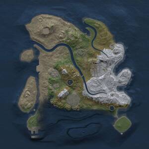 Thumbnail Rust Map: Procedural Map, Size: 2800, Seed: 264917743, 7 Monuments