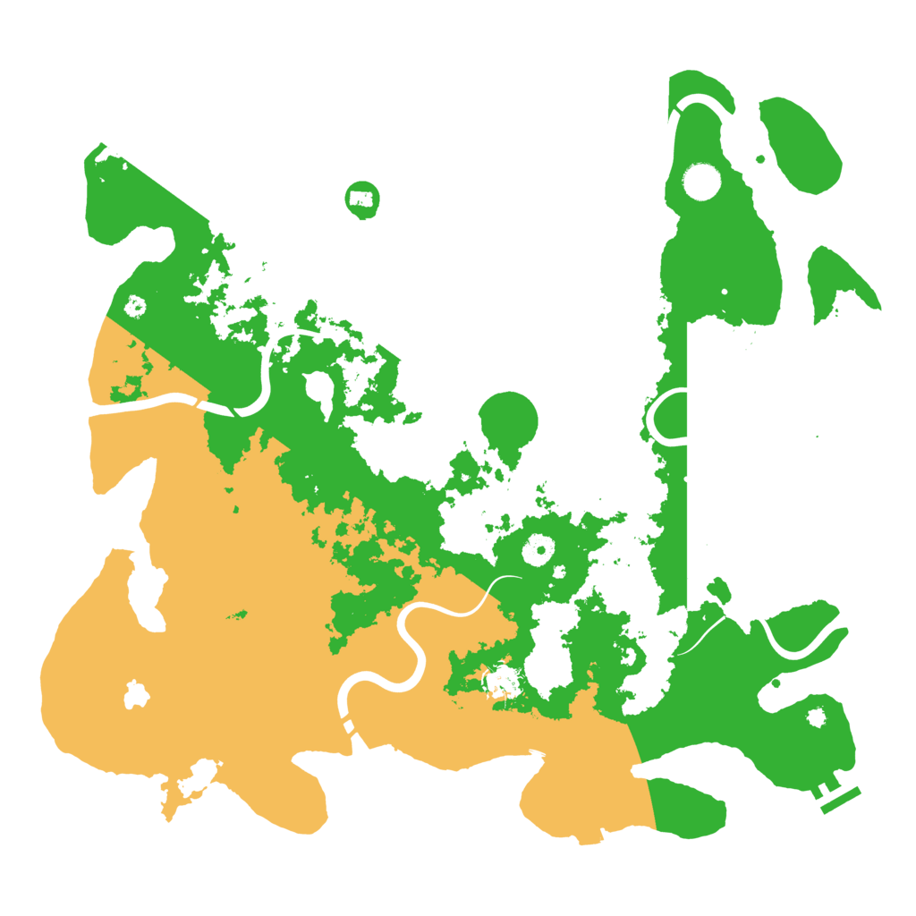 Biome Rust Map: Procedural Map, Size: 4300, Seed: 1670061075