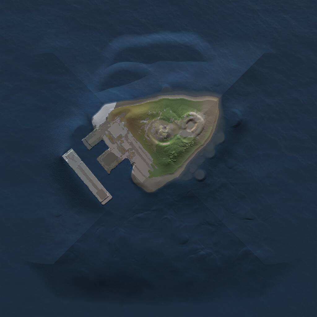 Rust Map: Procedural Map, Size: 1000, Seed: 84296, 2 Monuments