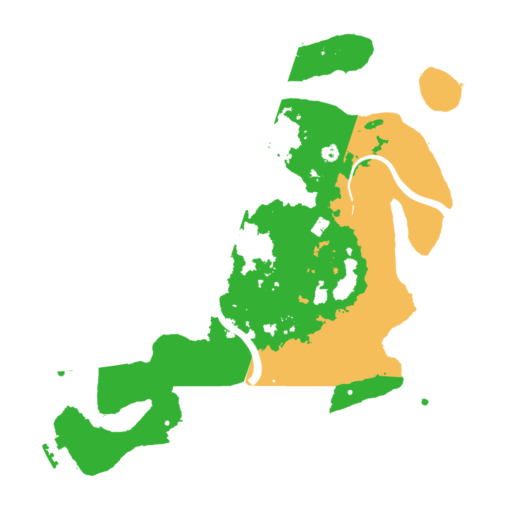Biome Rust Map: Procedural Map, Size: 3000, Seed: 444555666
