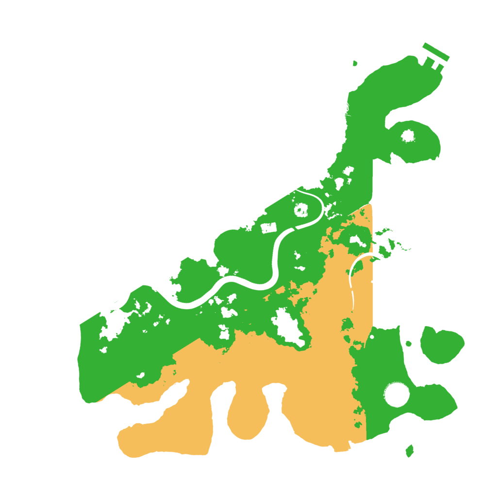 Biome Rust Map: Procedural Map, Size: 3500, Seed: 628496704