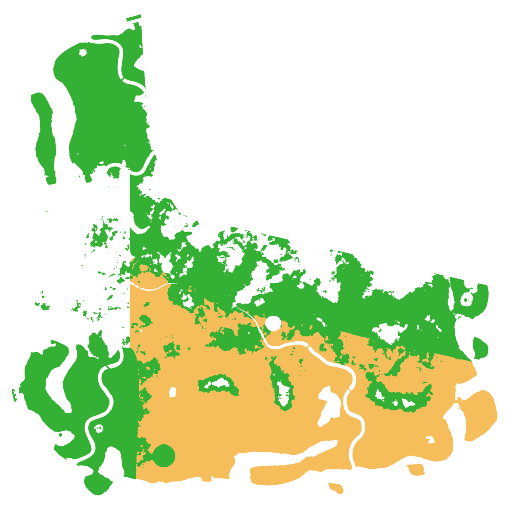 Biome Rust Map: Procedural Map, Size: 6000, Seed: 238909786