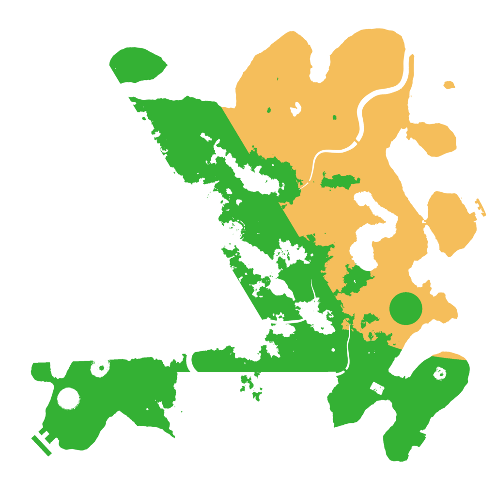 Biome Rust Map: Procedural Map, Size: 4000, Seed: 209455
