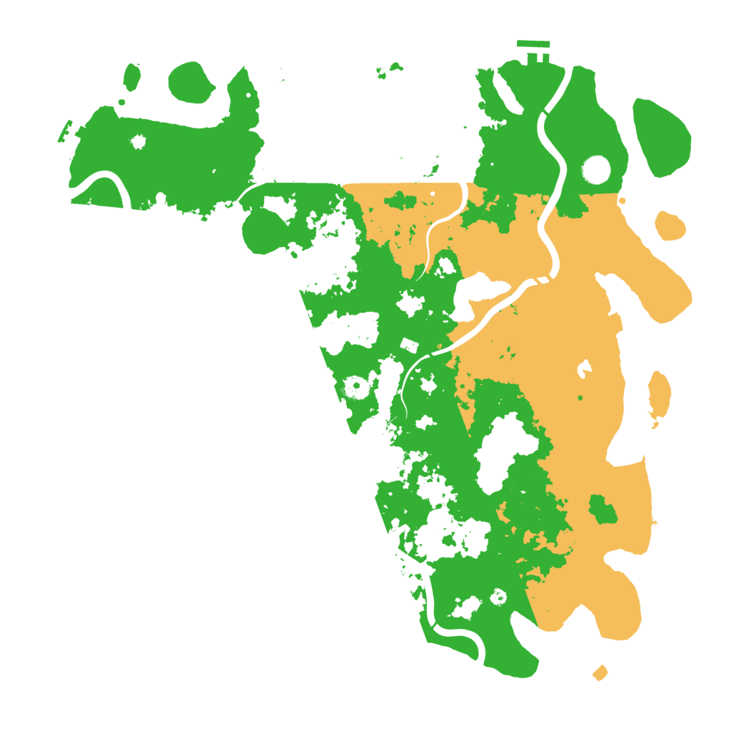 Biome Rust Map: Procedural Map, Size: 4500, Seed: 42345677