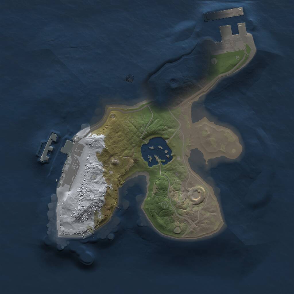 Rust Map: Procedural Map, Size: 1500, Seed: 1897507005, 4 Monuments
