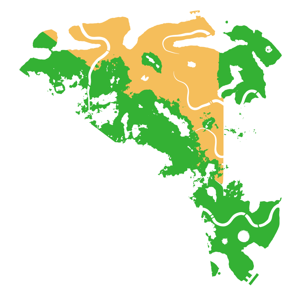 Biome Rust Map: Procedural Map, Size: 4500, Seed: 487929500
