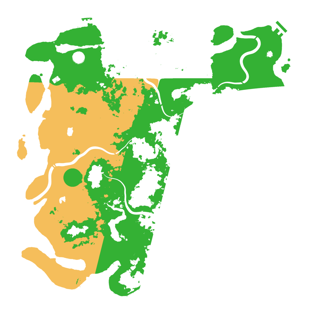 Biome Rust Map: Procedural Map, Size: 4500, Seed: 1960078792