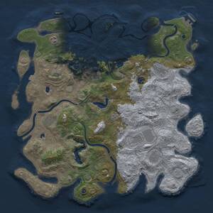 Thumbnail Rust Map: Procedural Map, Size: 4500, Seed: 1960078792, 16 Monuments