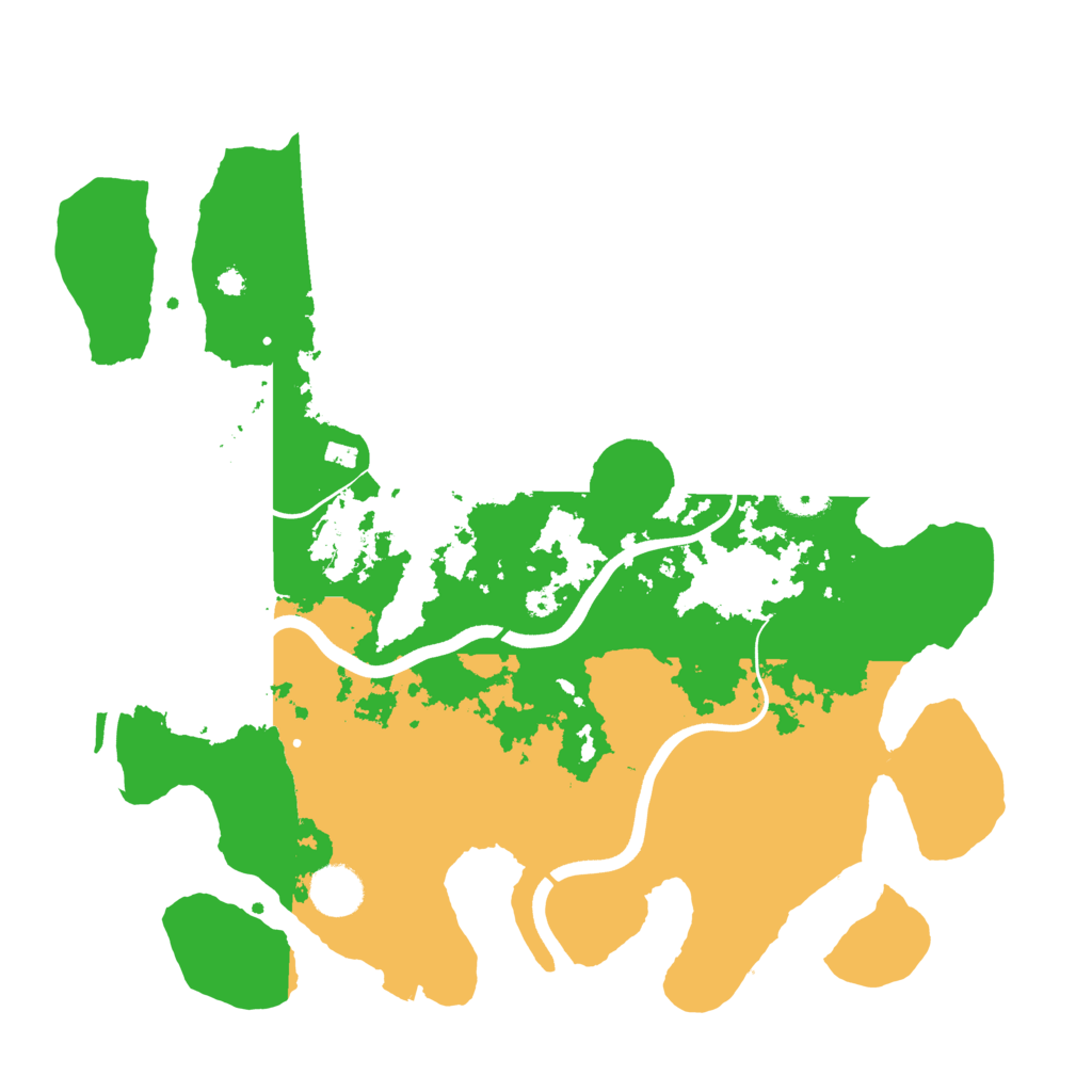 Biome Rust Map: Procedural Map, Size: 3700, Seed: 11981