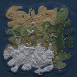Thumbnail Rust Map: Procedural Map, Size: 4500, Seed: 1576548107, 19 Monuments