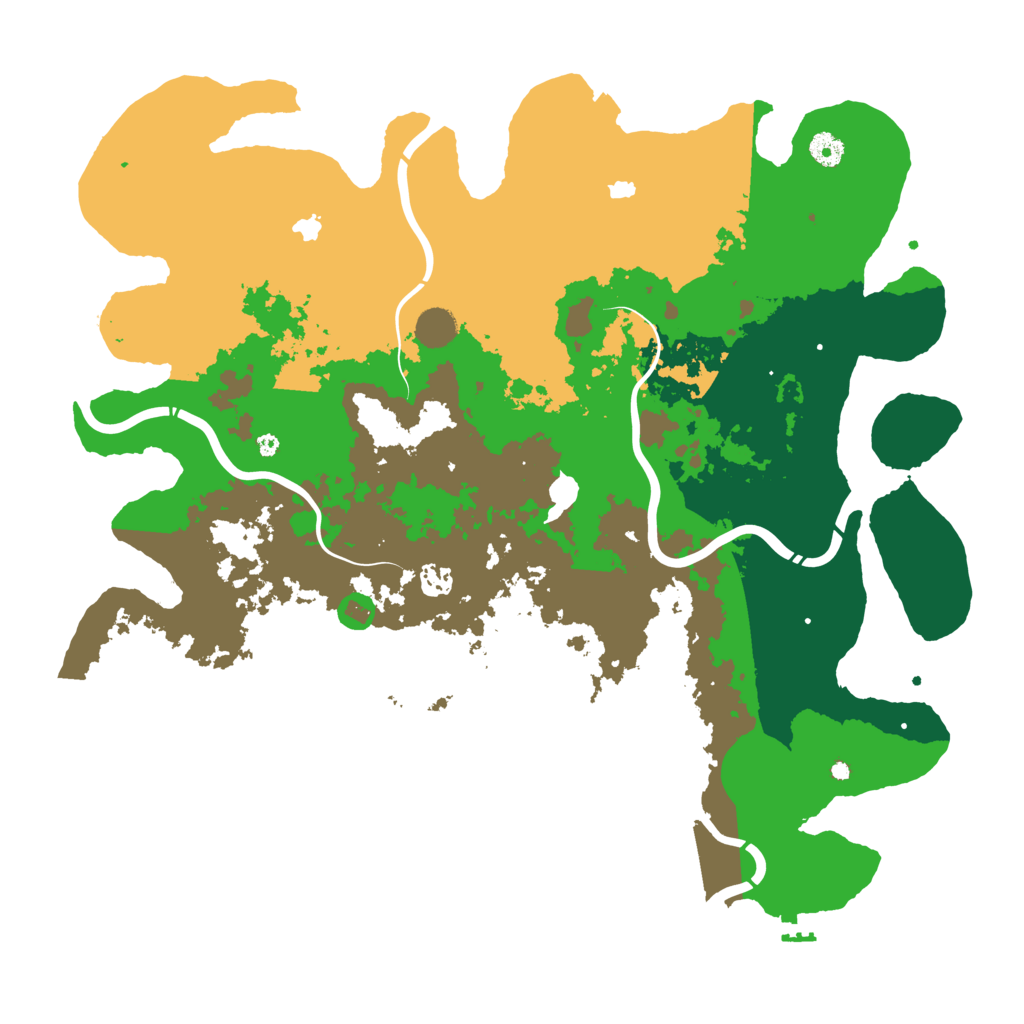 Biome Rust Map: Procedural Map, Size: 4500, Seed: 1576548107