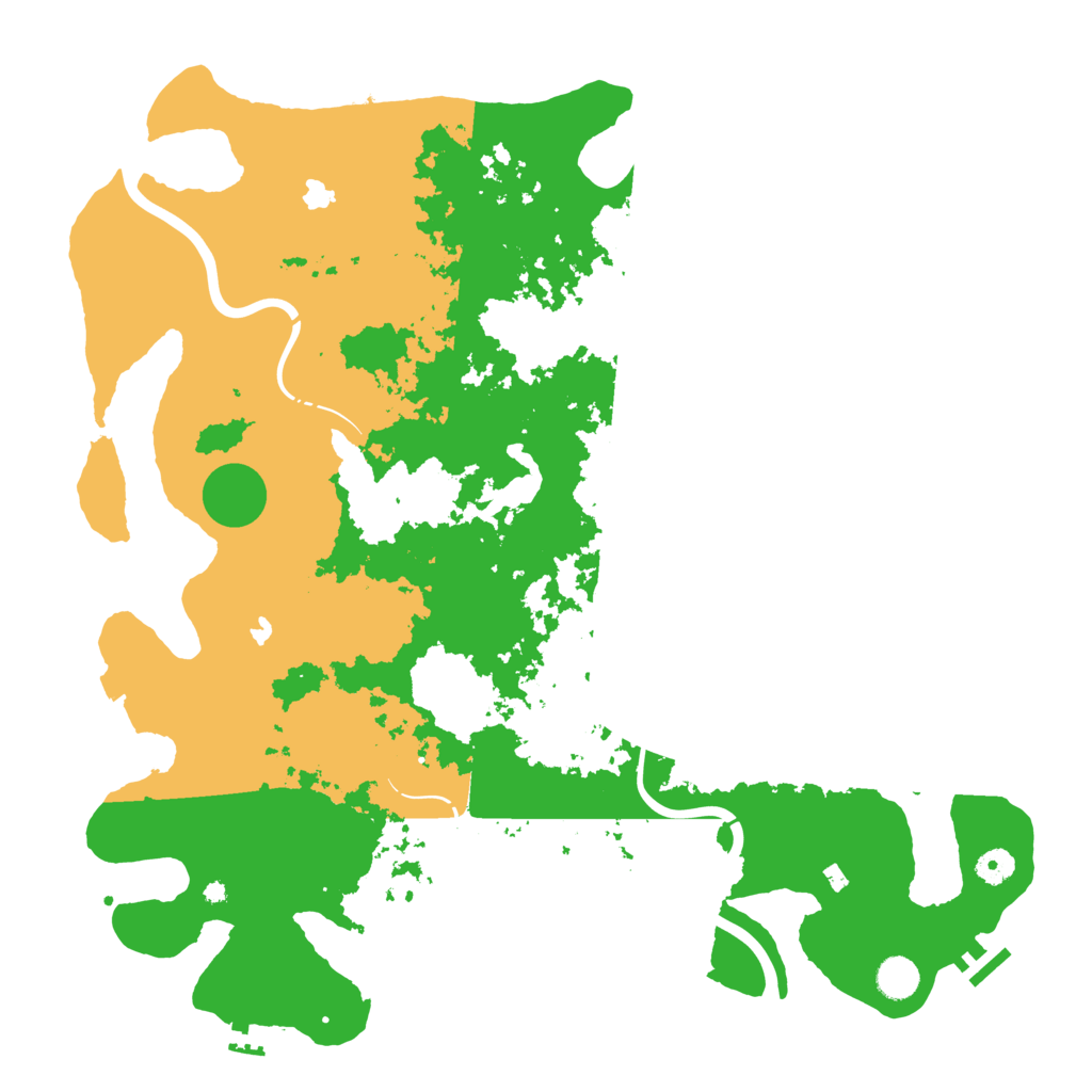 Biome Rust Map: Procedural Map, Size: 4500, Seed: 1557685371