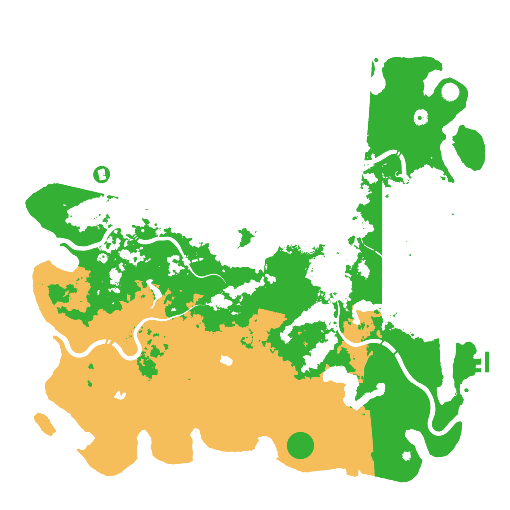 Biome Rust Map: Procedural Map, Size: 5000, Seed: 833141278