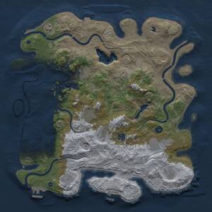 Thumbnail Rust Map: Procedural Map, Size: 4250, Seed: 1396429516, 16 Monuments