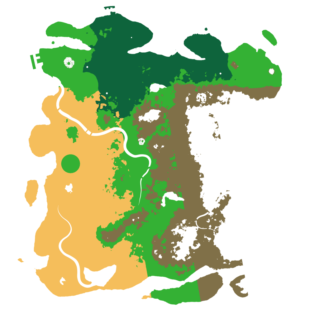 Biome Rust Map: Procedural Map, Size: 4500, Seed: 618596673