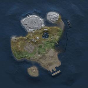 Thumbnail Rust Map: Procedural Map, Size: 2000, Seed: 99998213, 7 Monuments