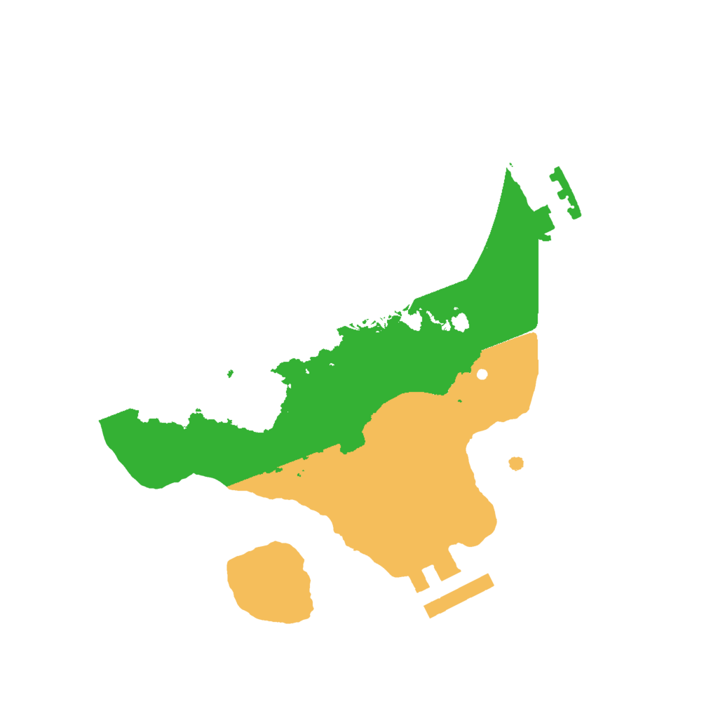Biome Rust Map: Procedural Map, Size: 2000, Seed: 99998213