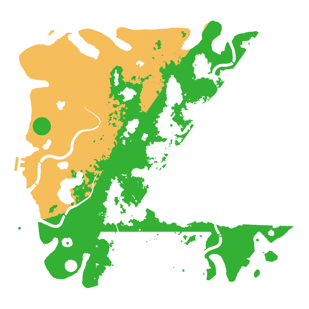 Biome Rust Map: Procedural Map, Size: 4500, Seed: 1236899246