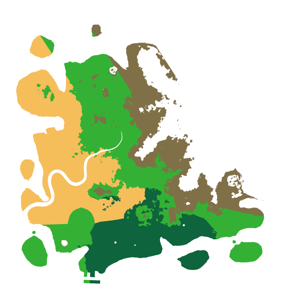 Biome Rust Map: Procedural Map, Size: 3750, Seed: 820937716
